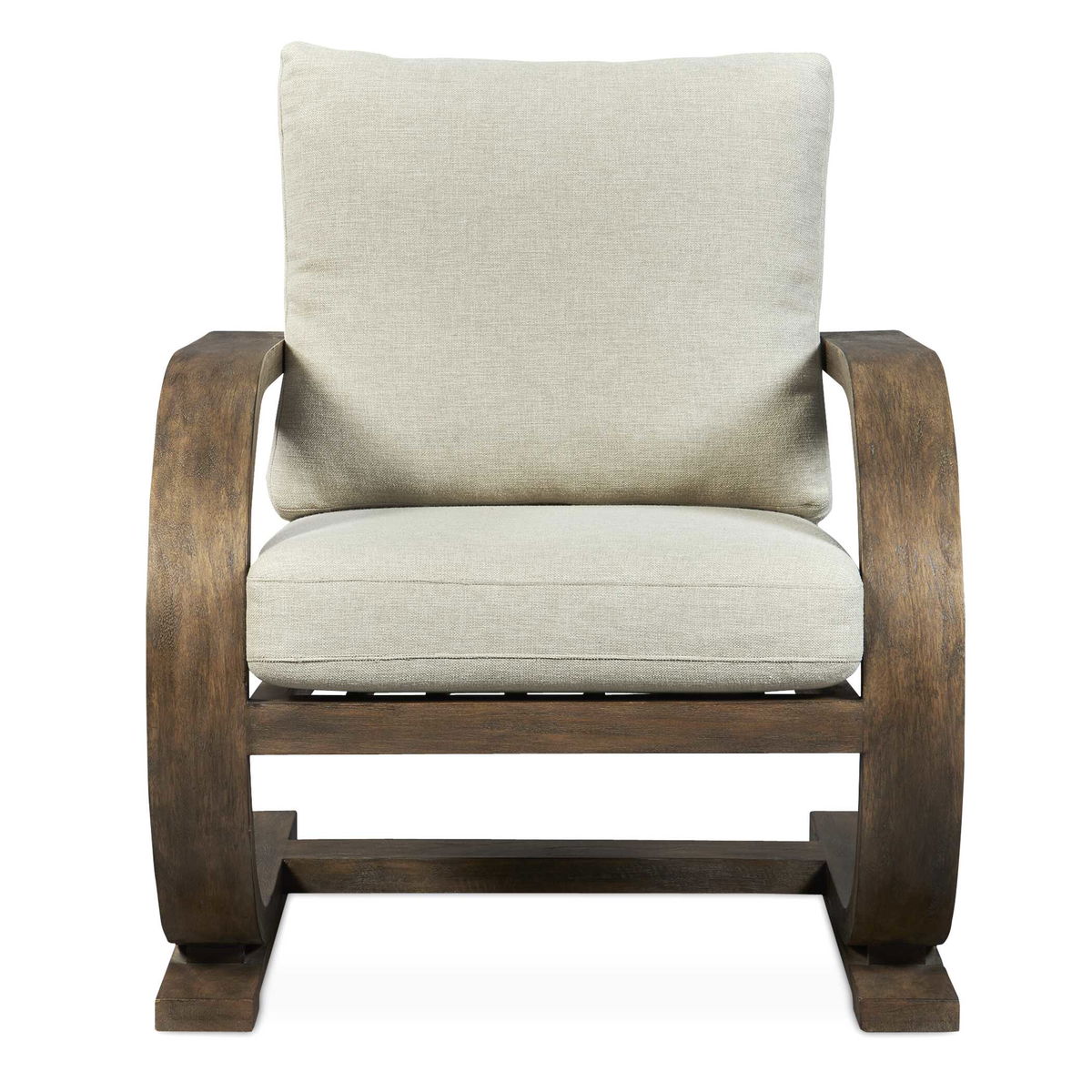 Bedrich Wooden Accent Chair, by Uttermost, 30" width x 34" height x 30.75" depth View 1