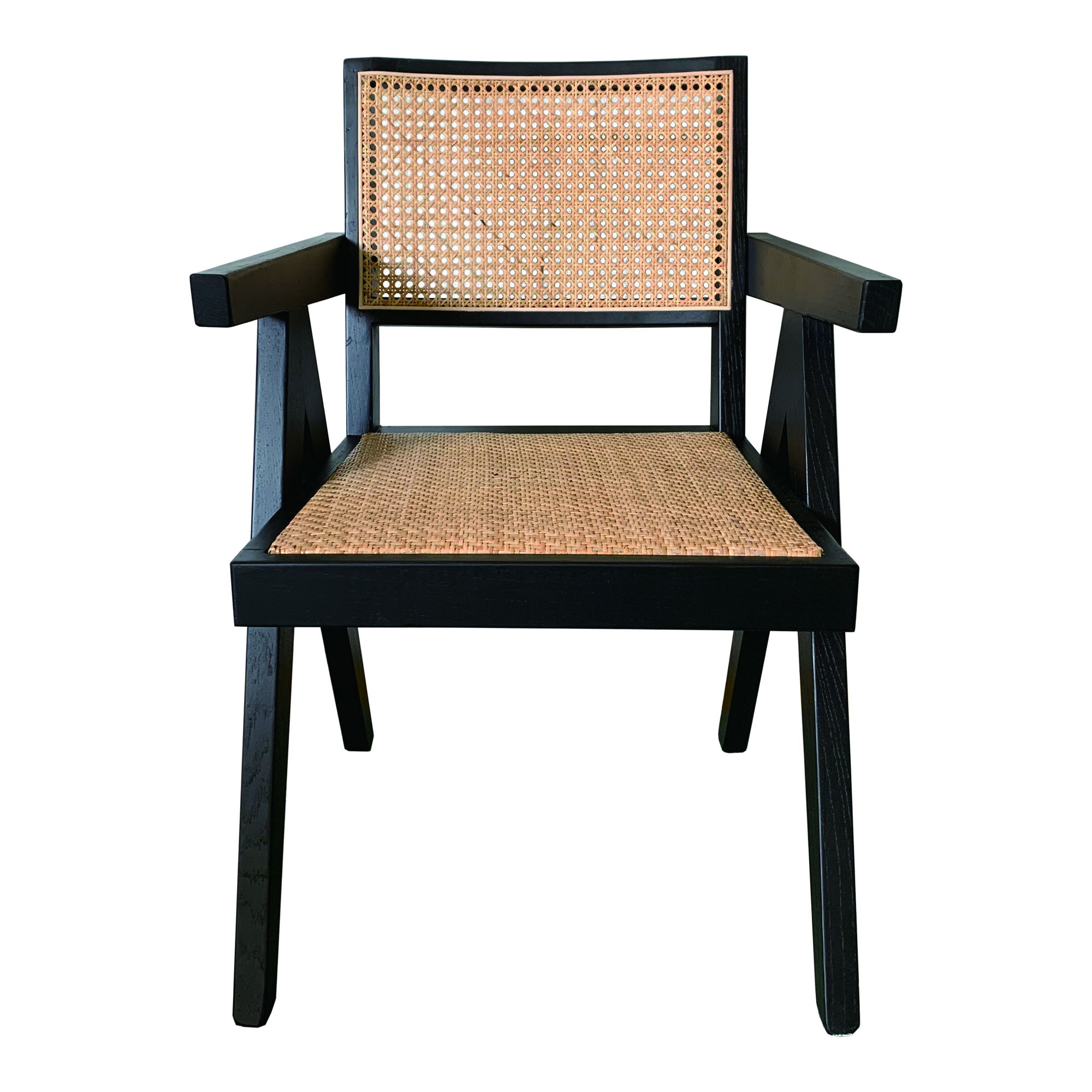 Takashi Chair Black- Set Of Two, Dining Chair by Moe's Home, 20" width x 33" height x 20" depth View 3