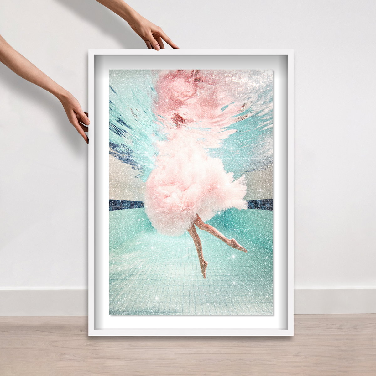 Aquatic Ballerina I (Diamond Dust), Art by Oliver Gal,  24x36 View 5