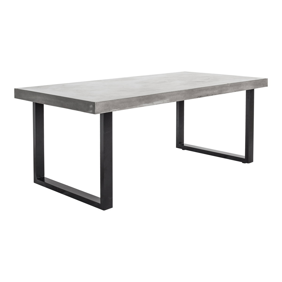 Jedrik Outdoor Dining Table Large Grey, Outdoor Table by Moe's Home, 6'7" width x 2'6" height x 3'3.5" depth View 2