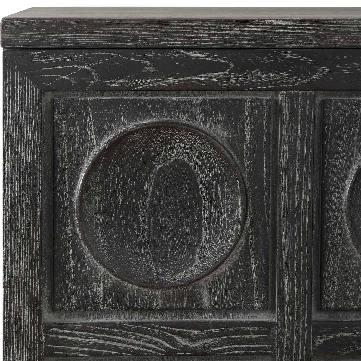 Shelby 2 Door Ebony Stained Cabinet, Cabinets & Chest by Uttermost, 39.4" width x 34" height x 16" depth View 9