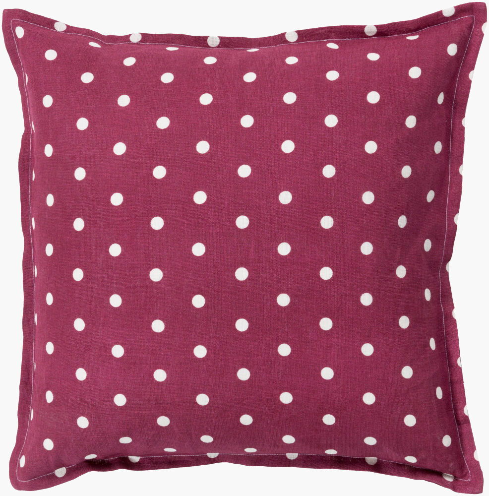 Polka Dot Accent Pillow, Decorative Pillow by Surya, 18" length x 18" width