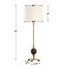 Dempsey Marble Buffet Lamp, Table Lamp by Uttermost, 12" width x 35" height x 12" depth thumbnail 3