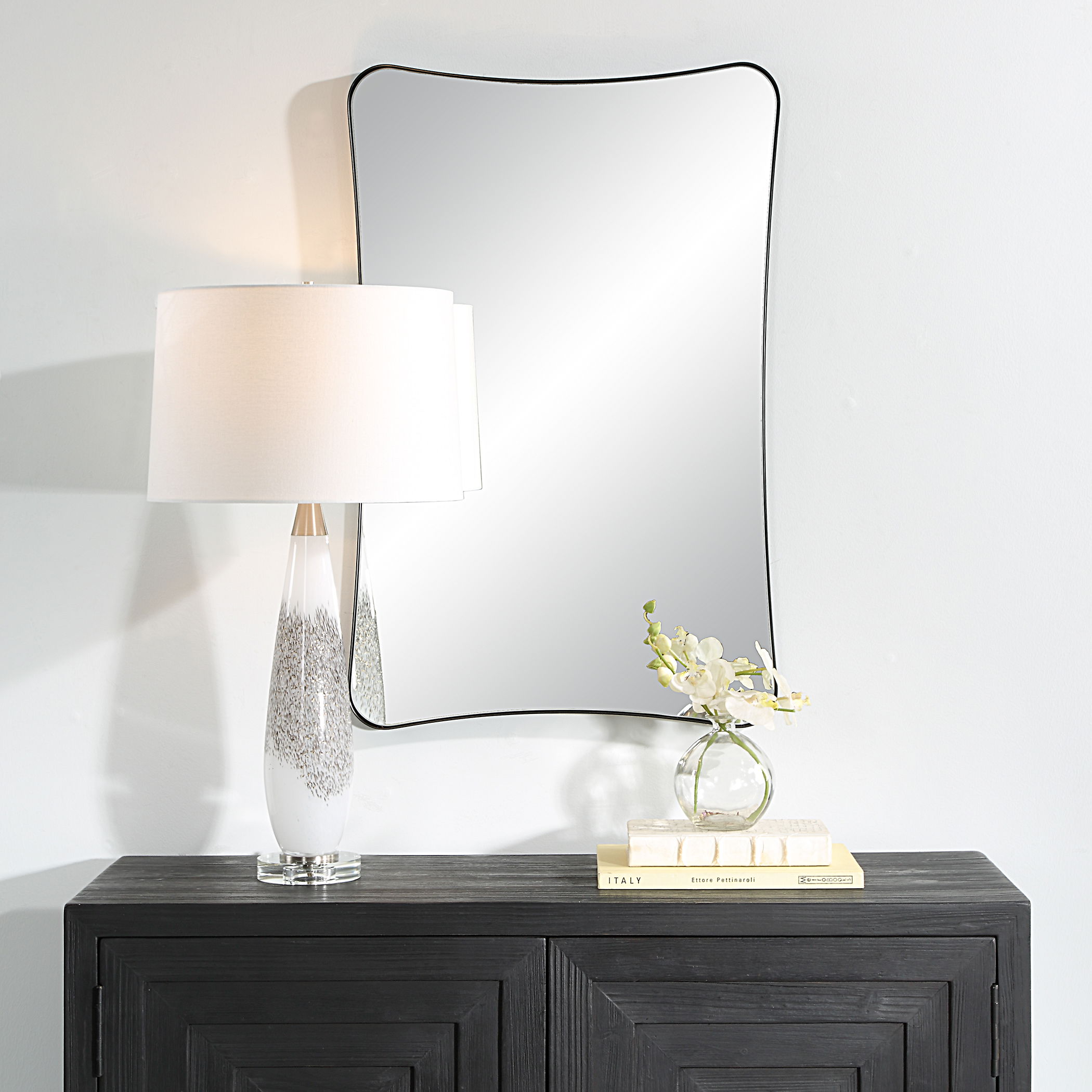 Loudon Black Vanity Mirror large image 