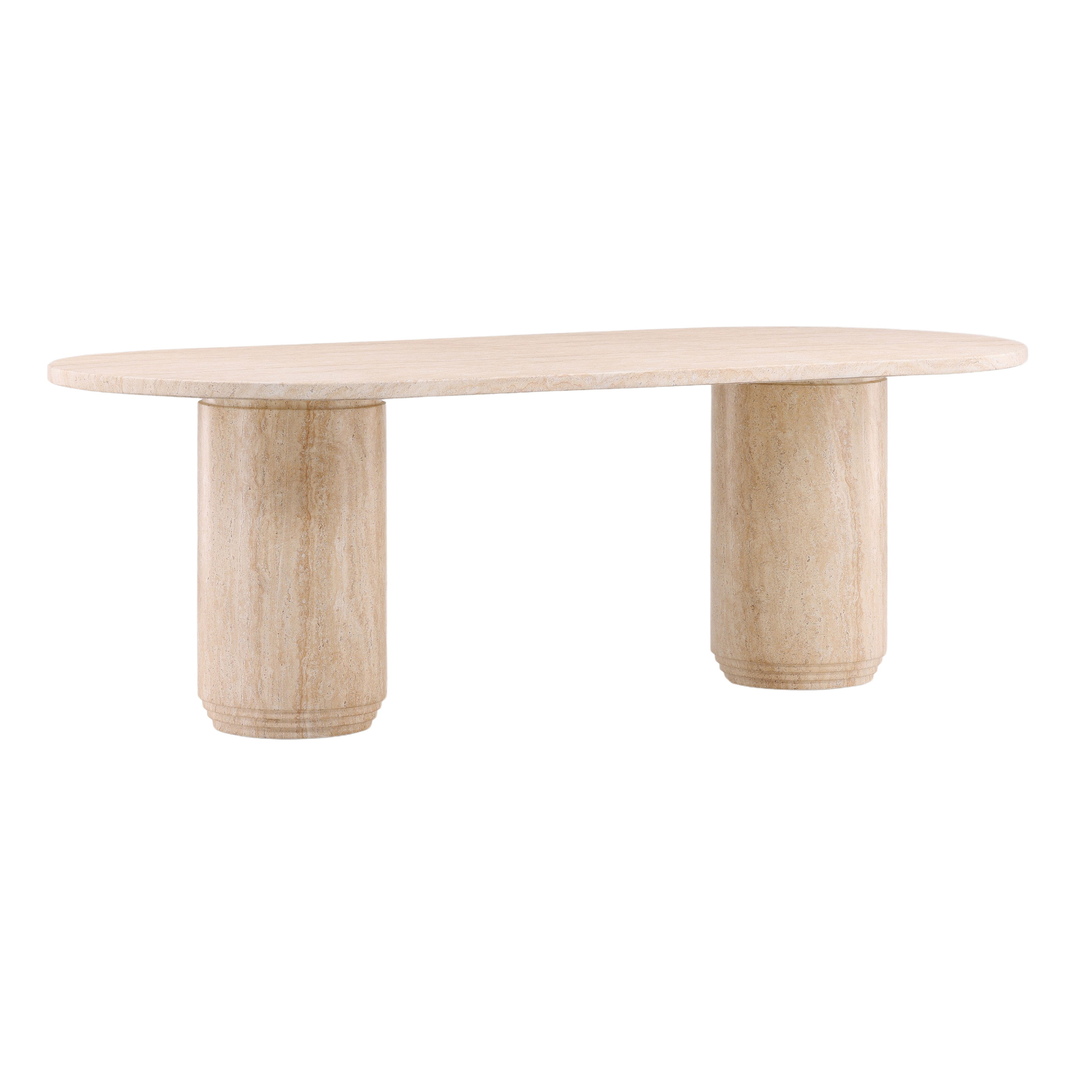 Jimenez Outdoor Dining Table Natural large image 