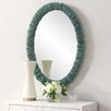 Bonaire Teal Blue Oval Mirror thumbnail 2