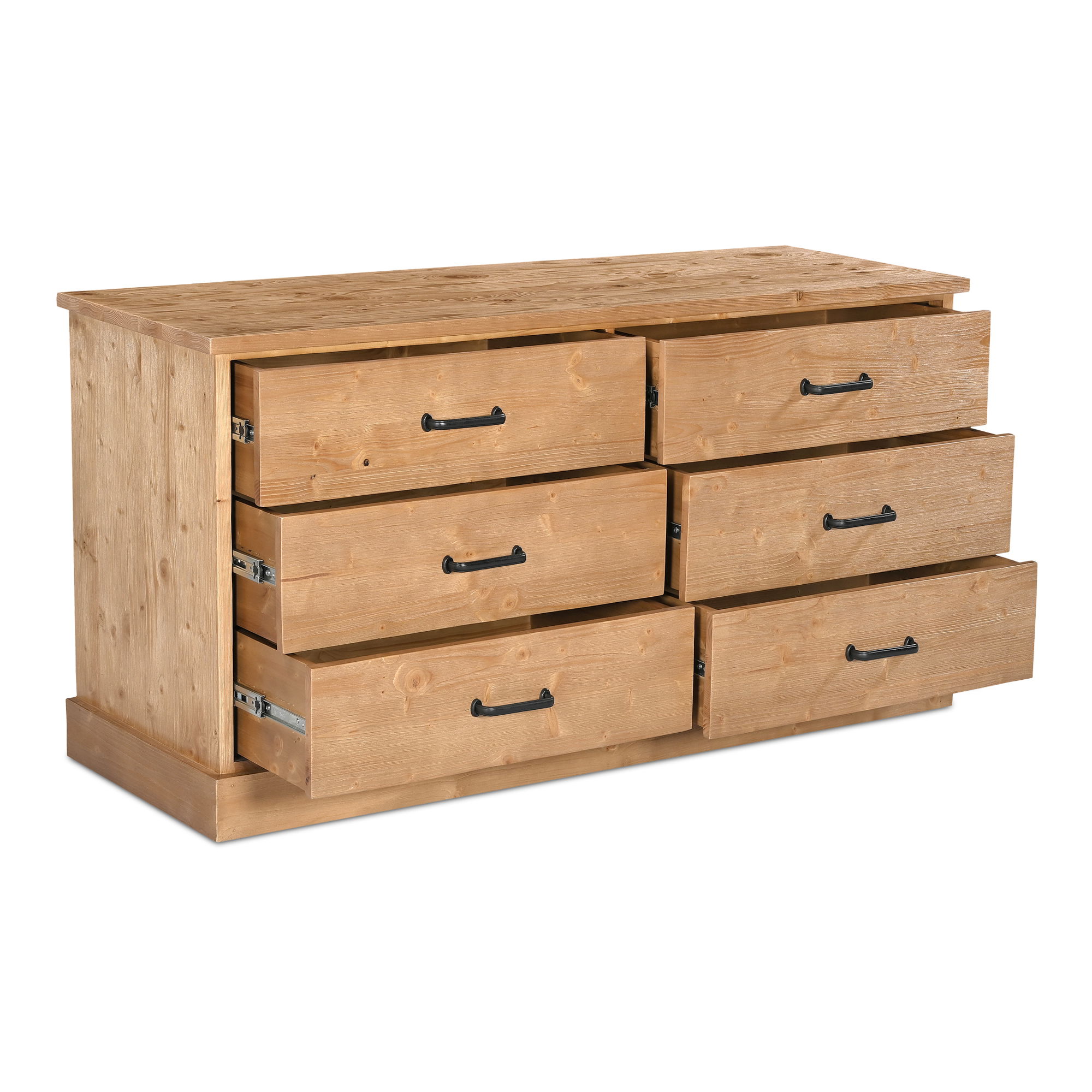 Tade 6 Drawer Dresser Honey Pine large image 