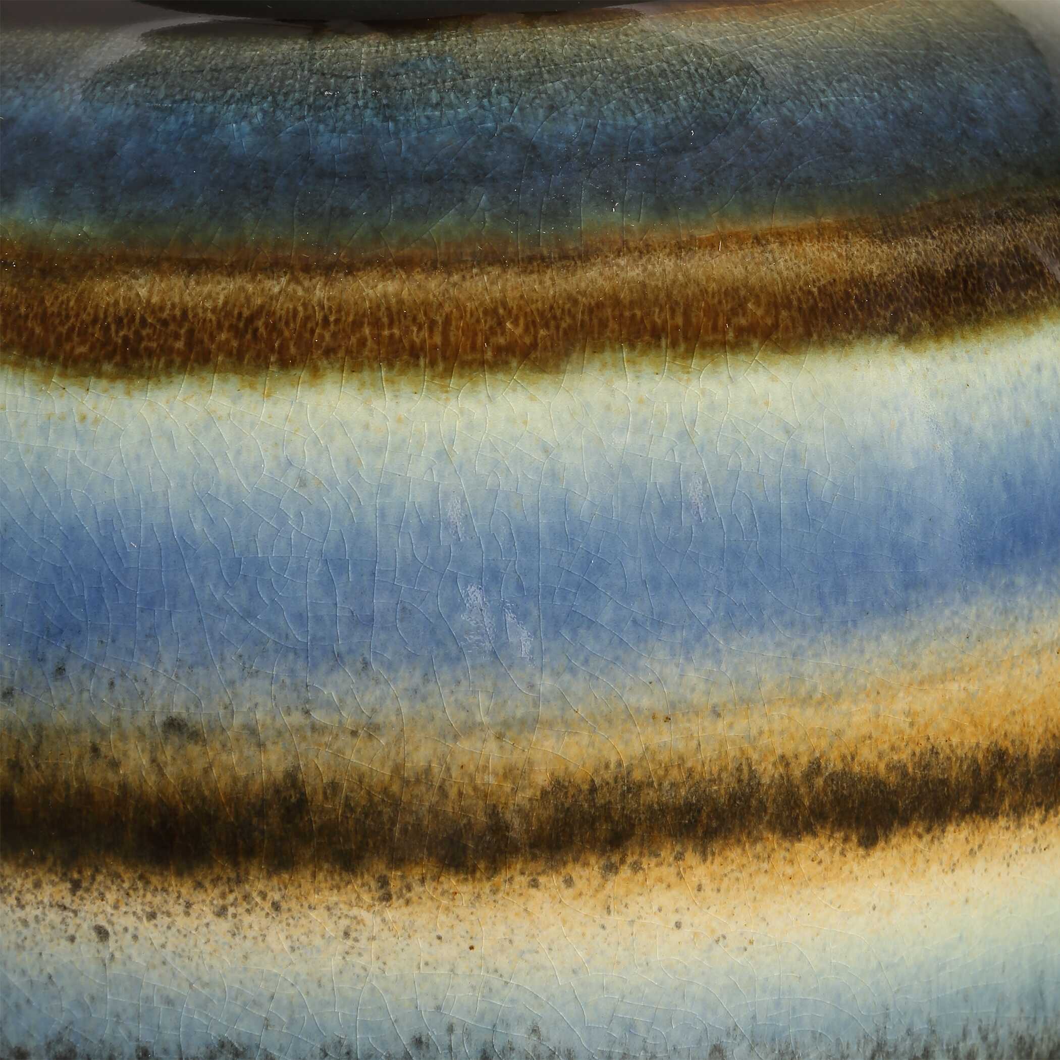 Judarn Blue Brown Table Lamp, by Uttermost, 17" width x 25.5" height x 17" depth View 7