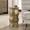 Arida Aged Gold Accent Table, Furniture by Uttermost, 12" width x 22" height x 12" depth thumbnail 2