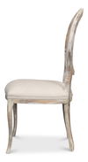 Oval Cane Back S/Chair,Grey Oak, Taupe, Dining Chair by Sarreid, 21" length x 24" width x 41" height thumbnail 9