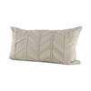 Ivivva 14x26 Beige Fabric Textured Decorative Pillow Cover, by Mercana, 14" length x 26" width x 0.2" height thumbnail 1