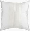 Solid Pleated Accent Pillow, Decorative Pillow by Surya, 18" length x 18" width thumbnail