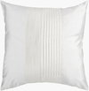 Solid Pleated Accent Pillow, Decorative Pillow by Surya, 22" length x 22" width thumbnail