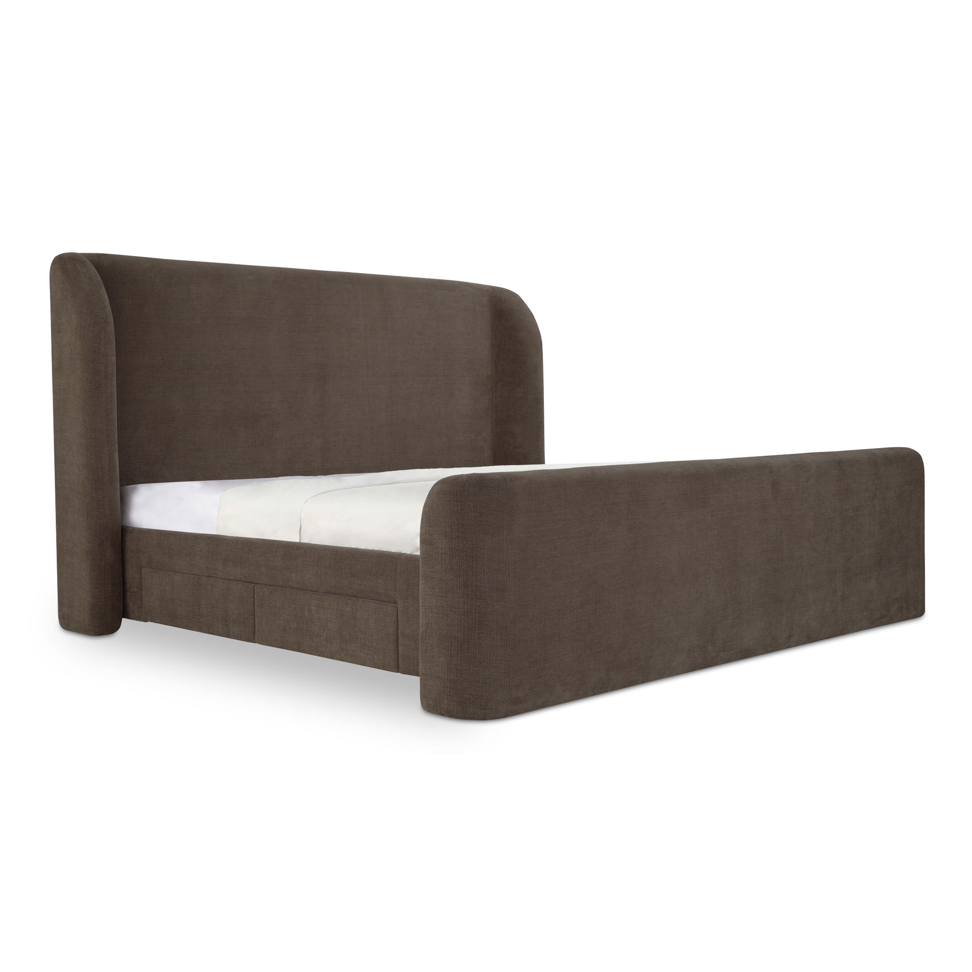 Sophia King Storage Bed Brown large image 
