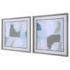 Mist Shapes Framed Prints Set/2, by Uttermost, 2'1.37" width x 2'1.37" height x 2" depth thumbnail 5