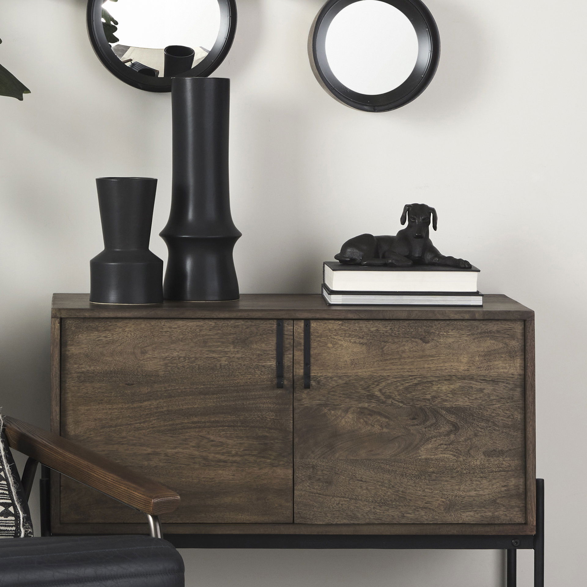 Czar 11L x 7W Black Metal Labrador Retriever large image 