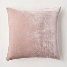 Online Designer Home/Small Office Lush Velvet PC, Dusty Blush, 20x20, With Feather Down Pillow Insert