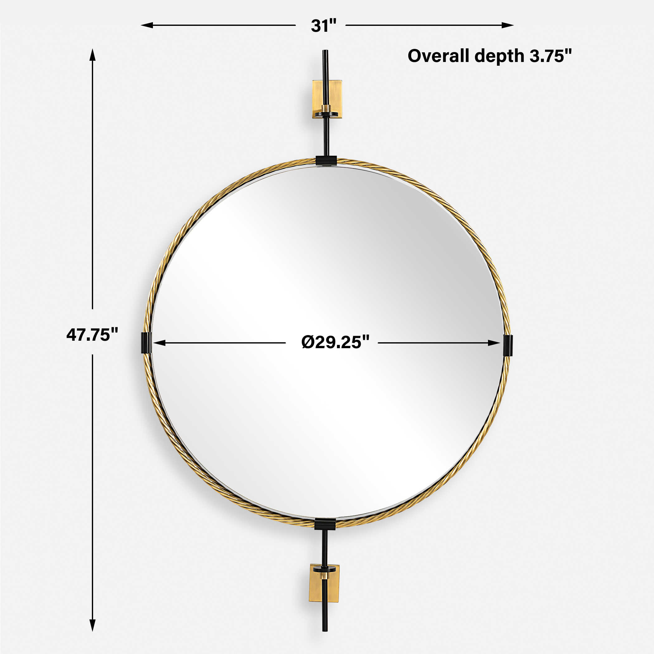 Guardrail Round Mirror large image 