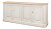Antique Whitewash Sideboard  4 Door thumbnail 2