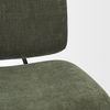 Nora Forest Green Fabric with Matte Black Metal Legs Accent Chair, by Mercana, 25" length x 30.25" width x 31" height thumbnail 11