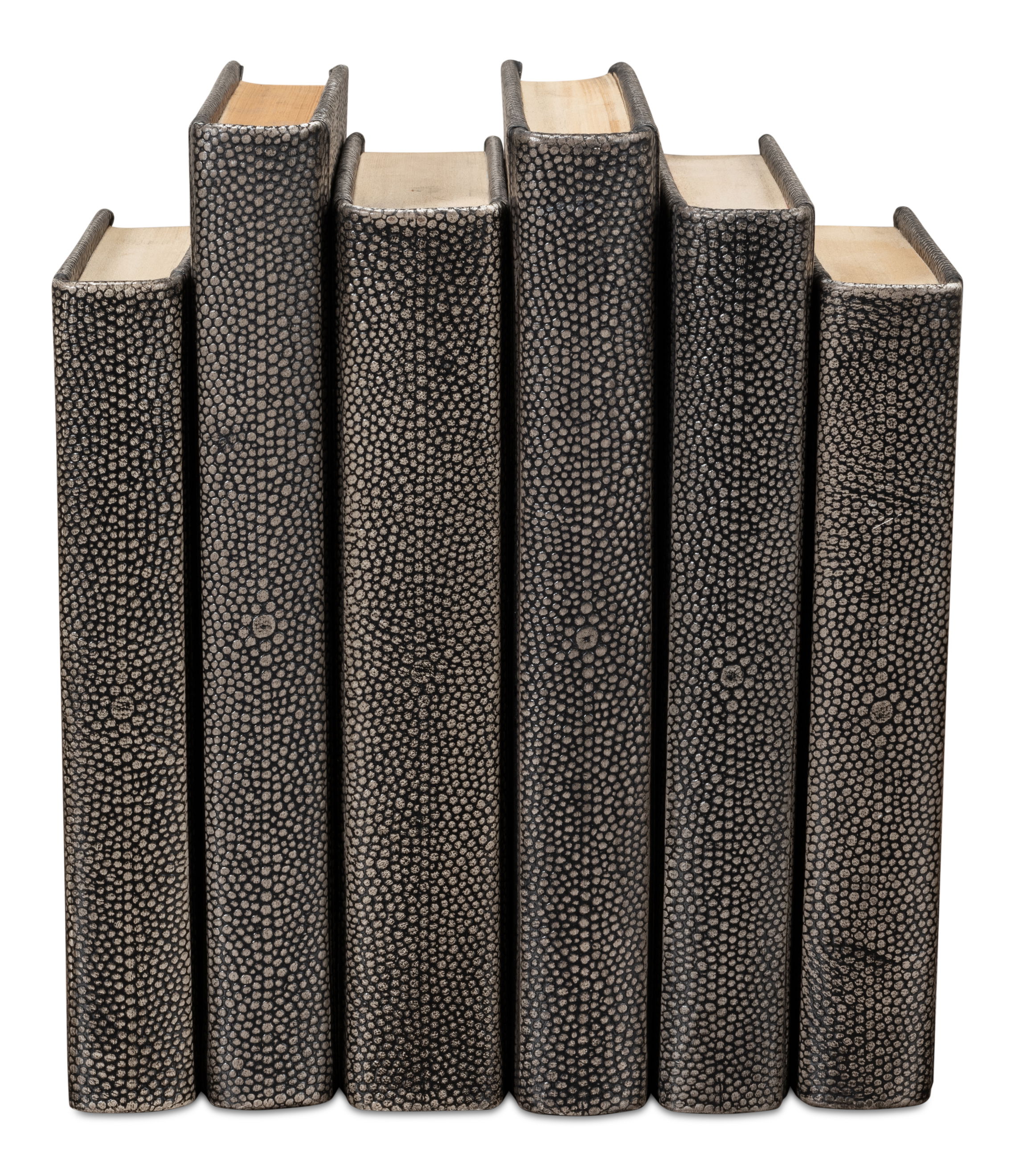 Shagreen Books, Set Of 12, Antique Grey large image 