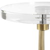 Waveney Brass Drink Table, Side & End Table by Uttermost, 11.5" width x 24" height x 11.5" depth thumbnail 7