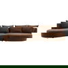 Sonia Chaise Sectional Brown thumbnail 0