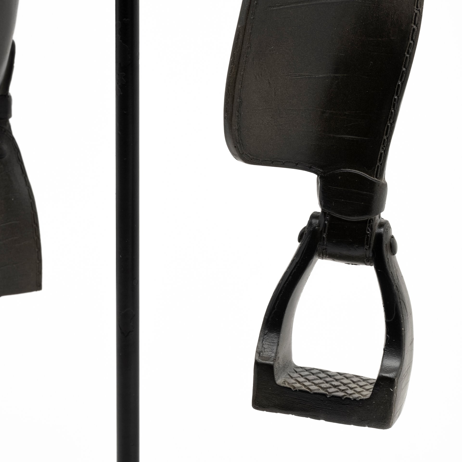 Colt III 8L x 9W Black Equestrian-Inspired English Horse Saddle, Decorative Object by Mercana, 7.87" length x 9.06" width x 16.93" height View 6