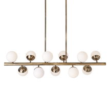 Online Designer Combined Living/Dining Droplet 11 Light Linear Chandelier