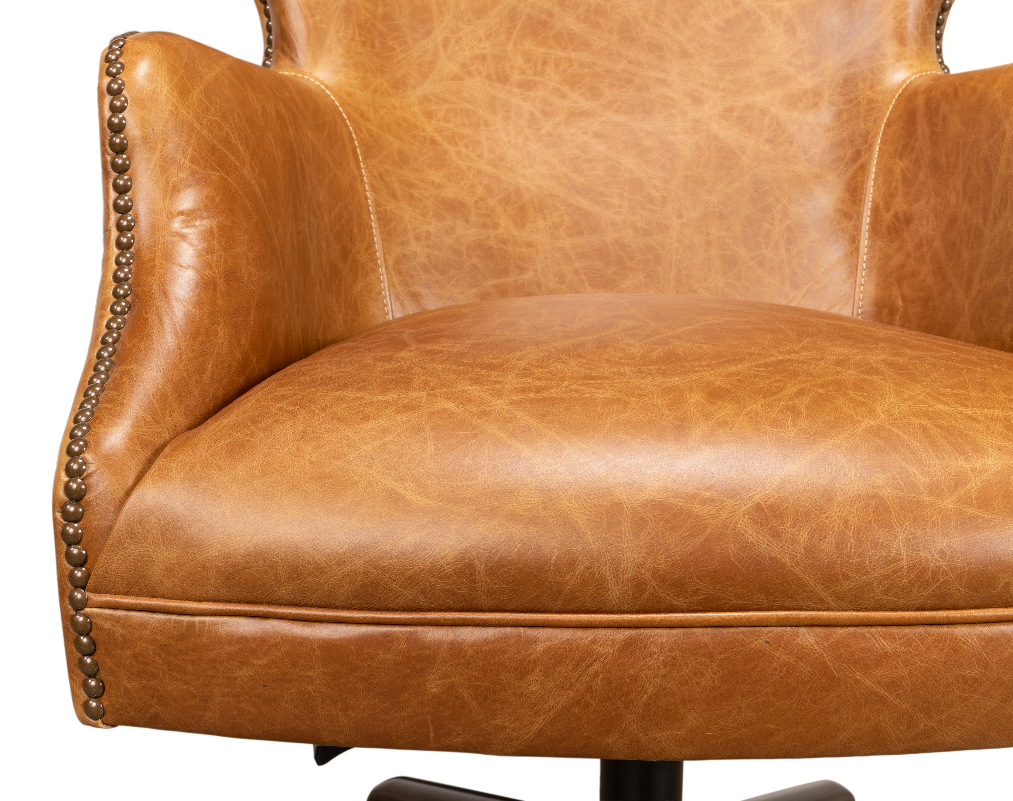 Andrew Jackson Desk Chair, Cuba Brown large image 