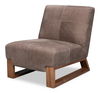 Wylam Leather Chair Scotland Grey, Seating by Sarreid, 28" length x 36" width x 34" height thumbnail