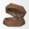 Arreto Hexagonal Hinged Solid Wood Top and Base Coffee Table thumbnail 7