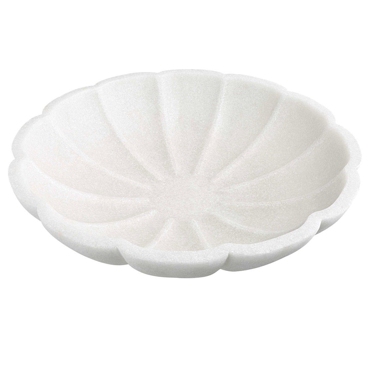 Petal Ivory Ricestone Bowl, Decorative Tray by Uttermost, 16.75" width x 4" height x 16.75" depth View 4