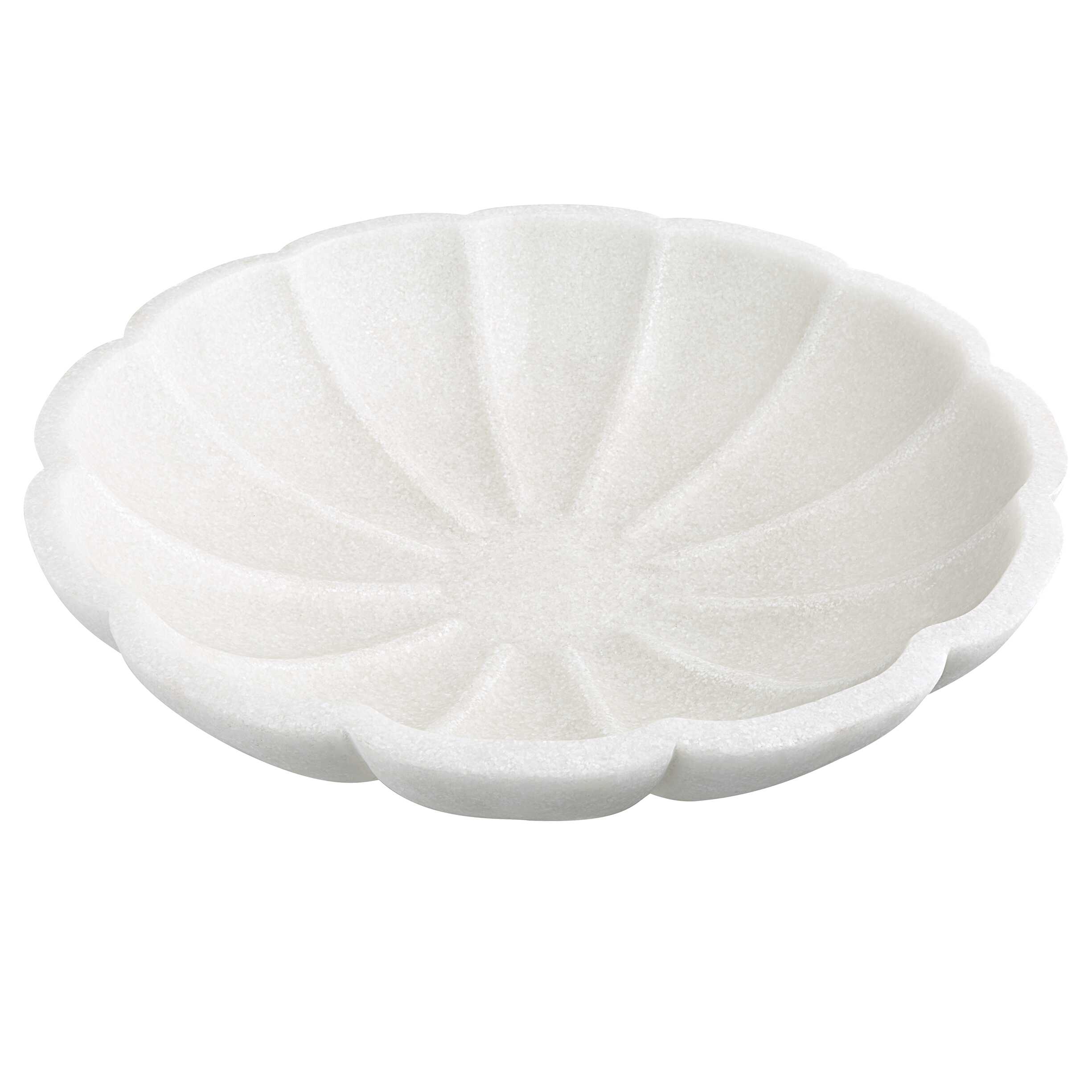 Petal Ivory Ricestone Bowl, Decorative by Uttermost, 16.75" width x 4" height x 16.75" depth View 4