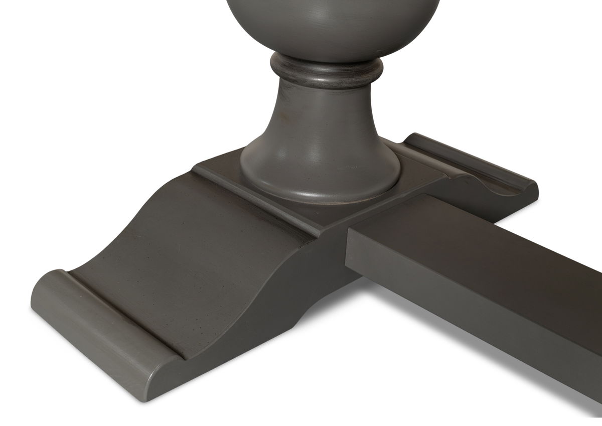 Rectangular Dining Table  As Shown, by Sarreid, 3'4" length x 9' width x 2'6" height View 4