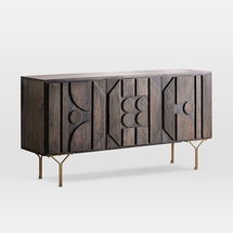 Online Designer Other Pictograph 58" Buffet, Mango Wood, Carbon