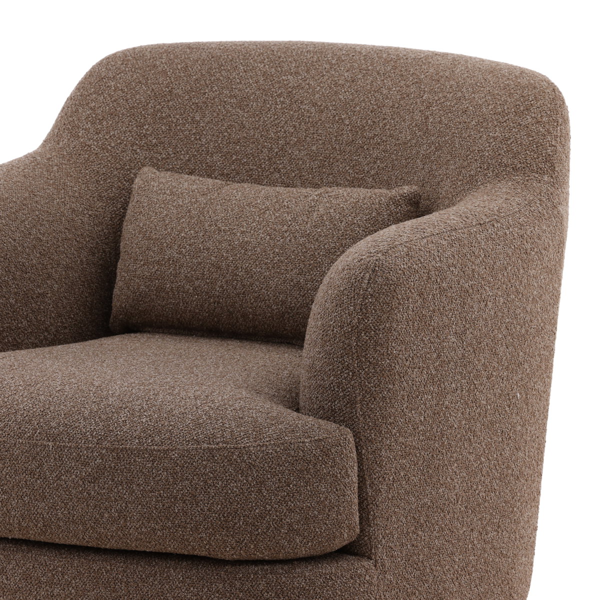 Saylor Occasional Chair Brown, Accent Chair by Dovetail, 34" width x 31.5" height x 36.5" depth View 6