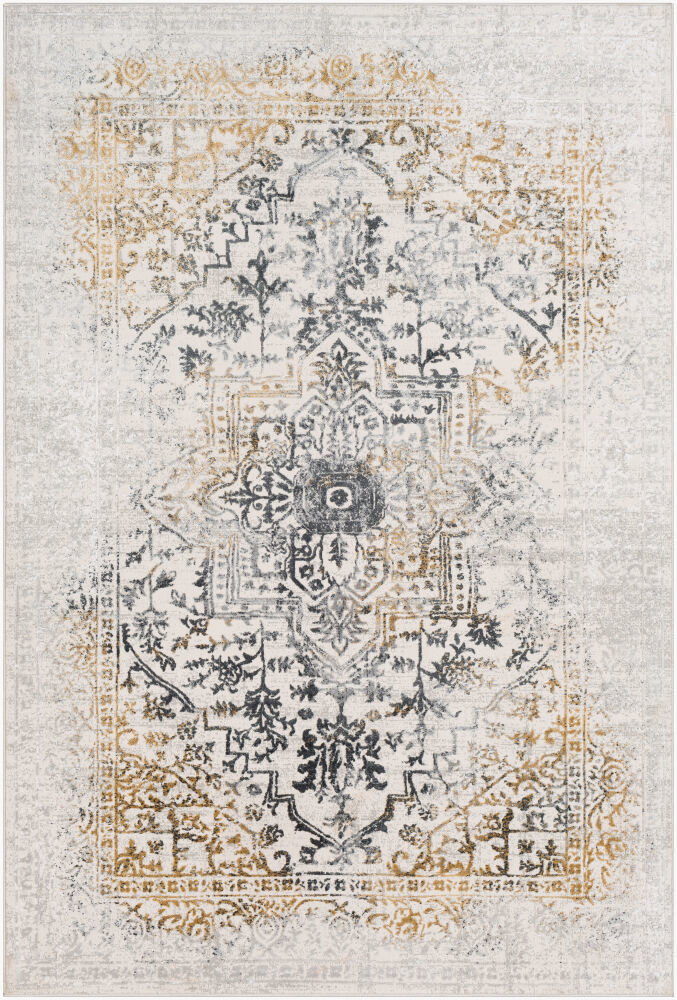 Aisha Machine Woven Rug, by Surya, 7'2.61" length x 5'2.99" width