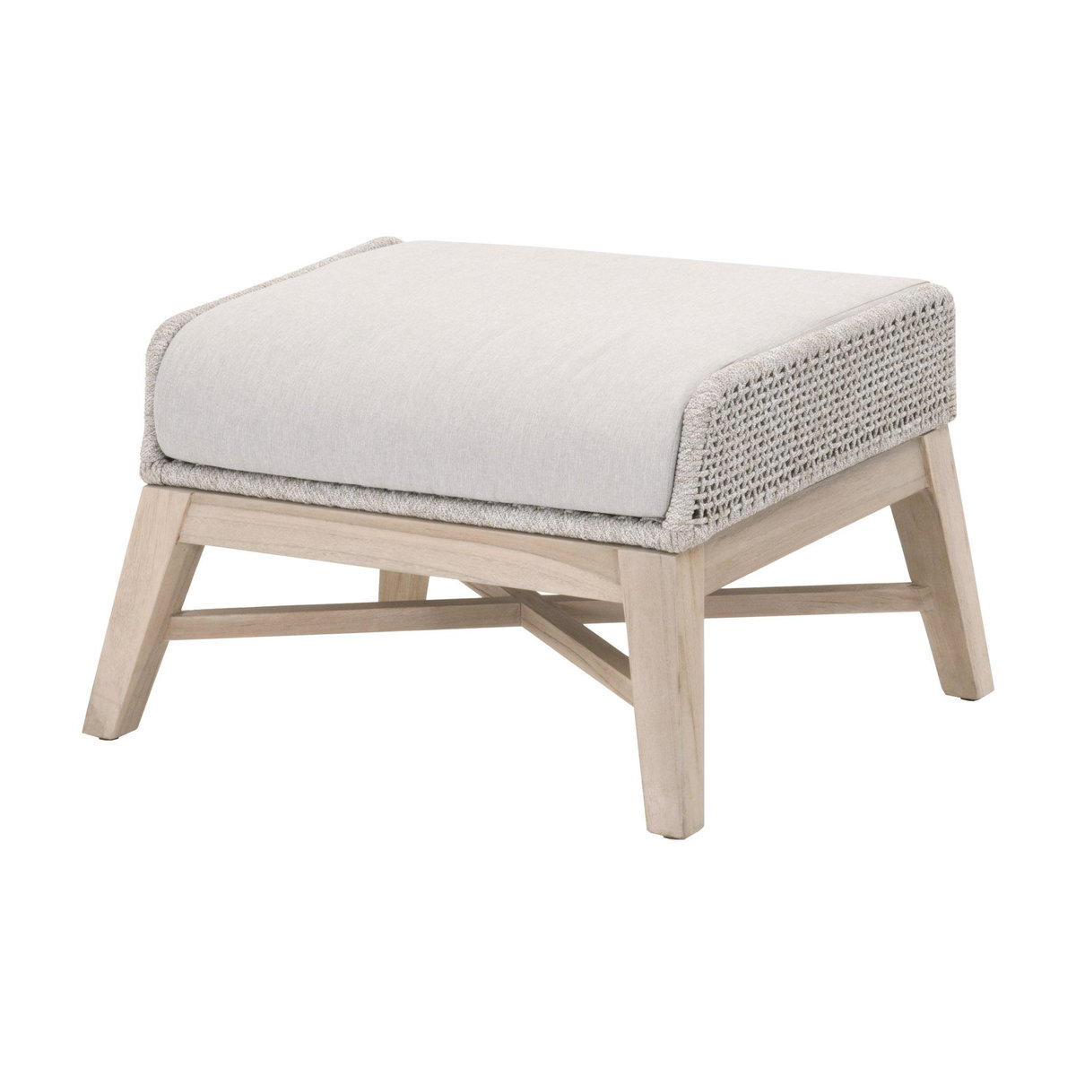 Tapestry Outdoor Footstool, Ottoman by Essentials for Living, 26.5" width x 17.5" height x 21" depth View 2