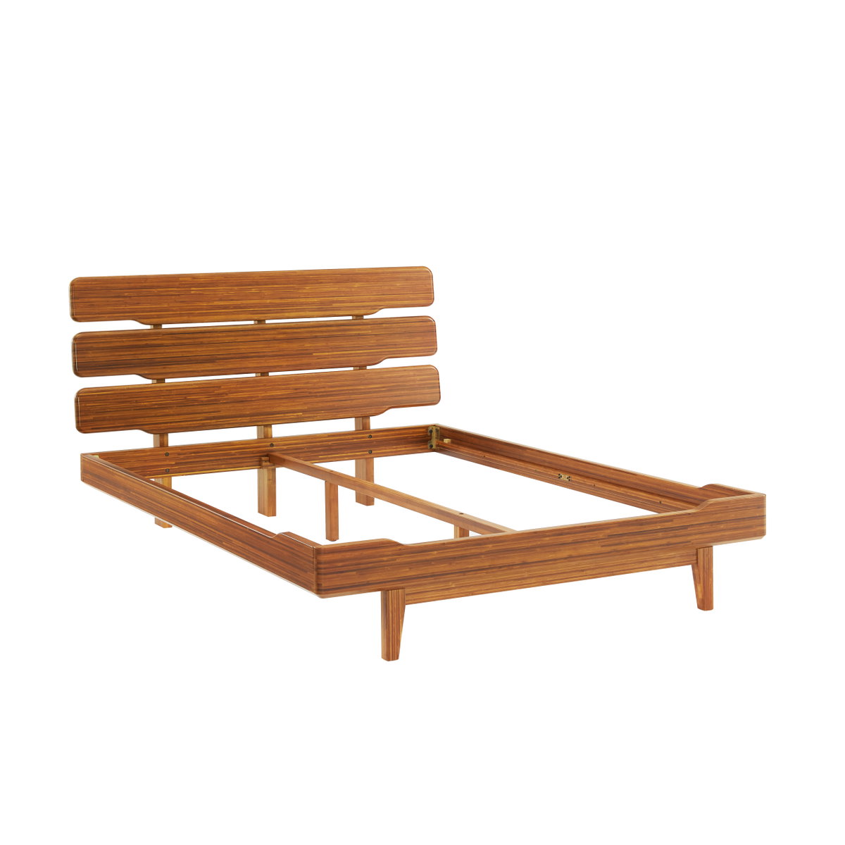 Currant Eastern King Platform Bed, Amber, by Greenington, 88" length x 81" width x 39.5" height View 5