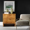 Indus 2 Drawer Burl Chest, Cabinets & Chest by Uttermost, 30" width x 30" height x 17" depth thumbnail 2