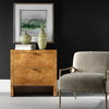 Indus 2 Drawer Burl Chest, Cabinets & Chest by Uttermost, 30" width x 30" height x 17" depth thumbnail 2