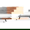 Madagascar Platform Bed Queen Brown thumbnail 0
