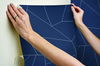 Fractured Prism Blue & White Peel & Stick Wallpaper thumbnail 5