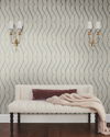 Graceful Geo Beige & Silver Wallpaper thumbnail 1