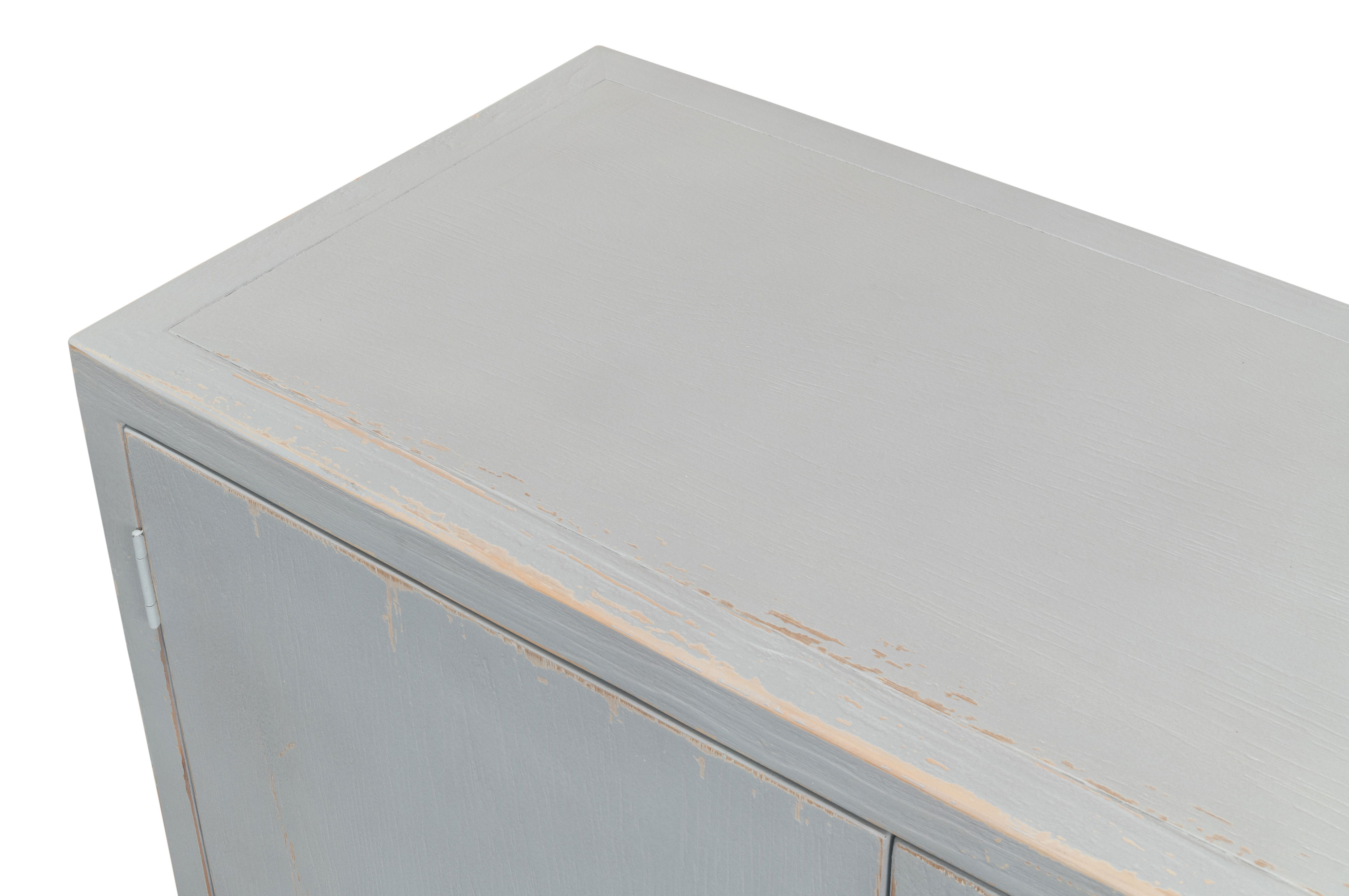 Maldives 4 Door Sideboard, Eros Blue, Cabinets & Sideboard by Sarreid, 94" length x 20" width x 34" height View 11