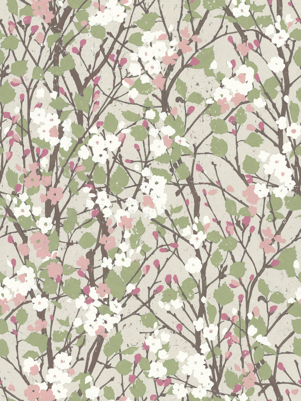 Willow Branch Green Peel & Stick Wallpaper, by York Wall, 18'10.8" length x 1'6" width x 0.02" depth