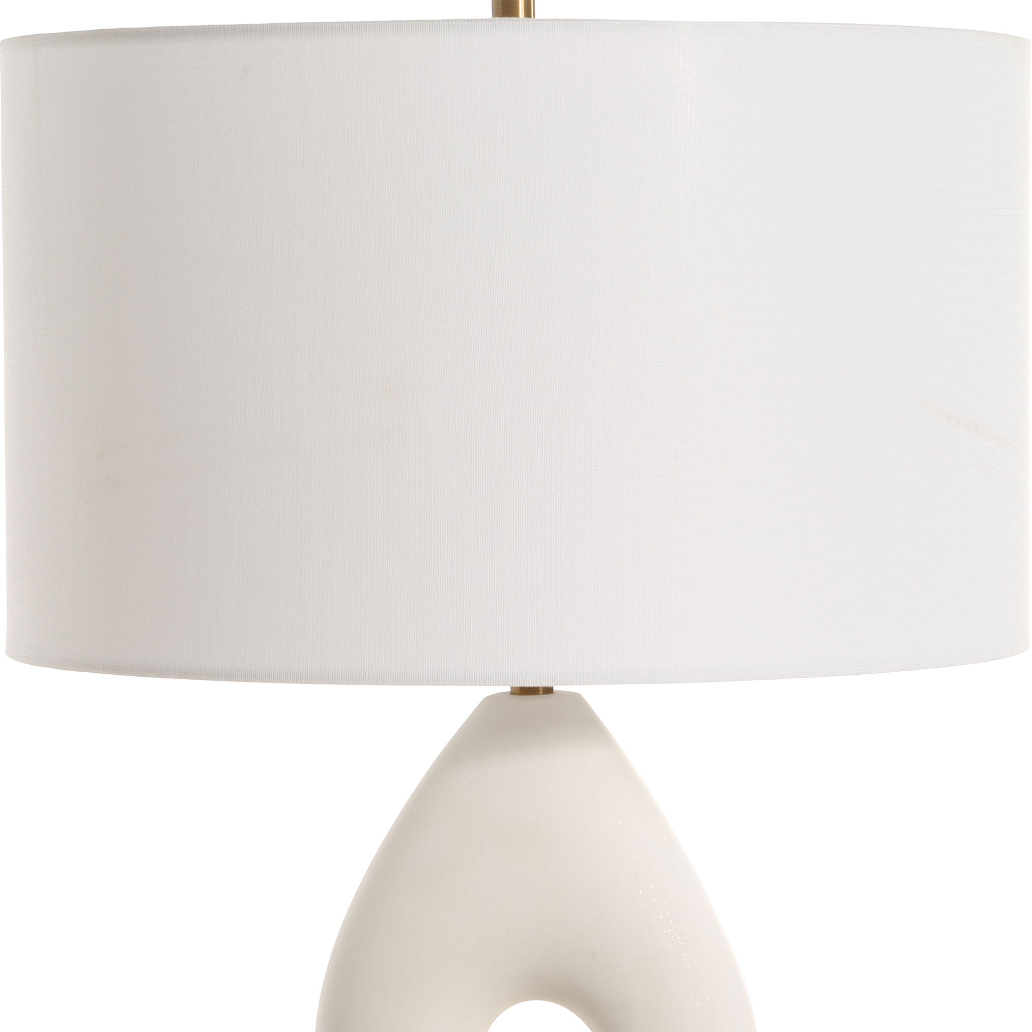 Meridian Ivory Stone Table Lamp large image 