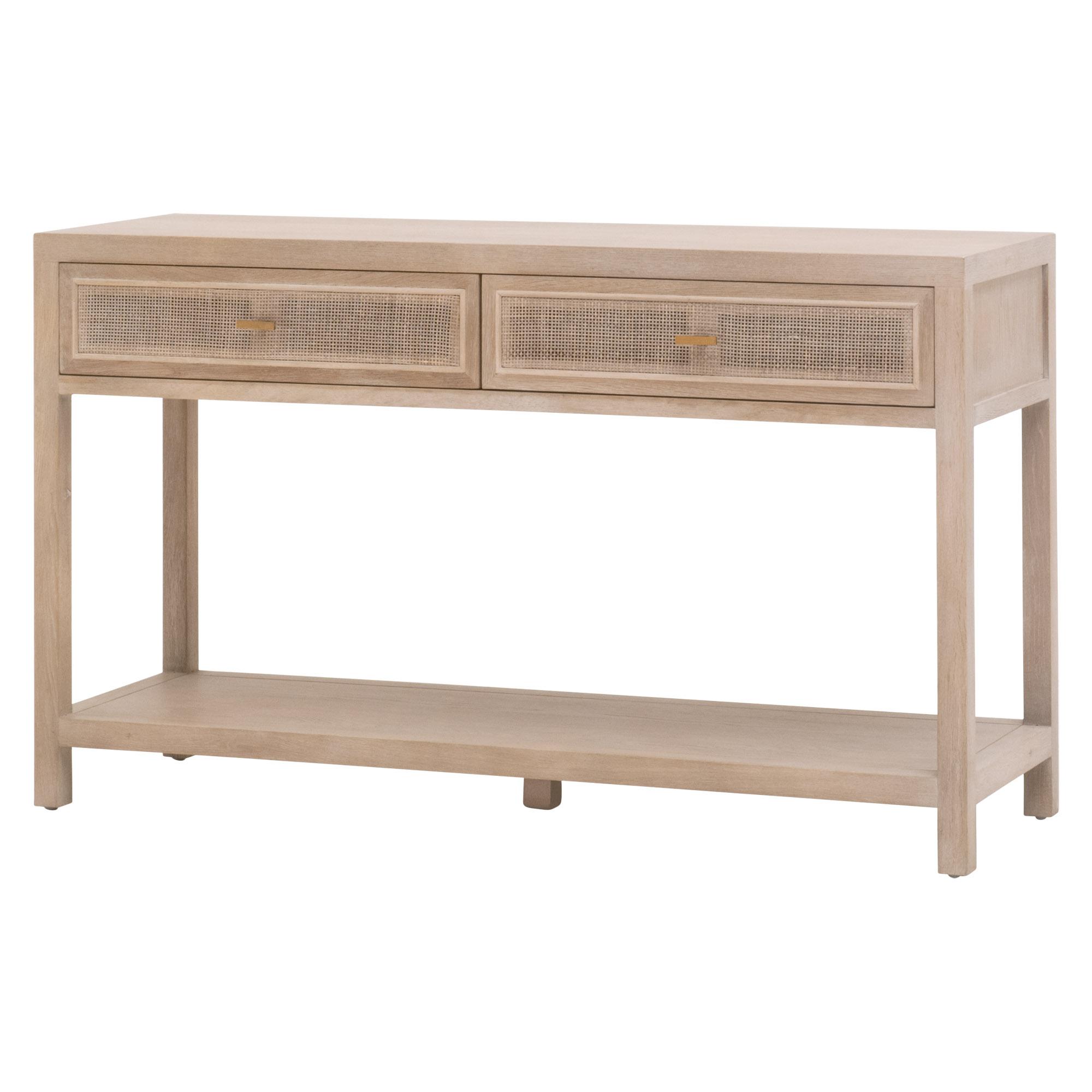 Cane 2-Drawer Entry Console, Console Table by Essentials for Living, 50.5" width x 30" height x 16" depth View 3