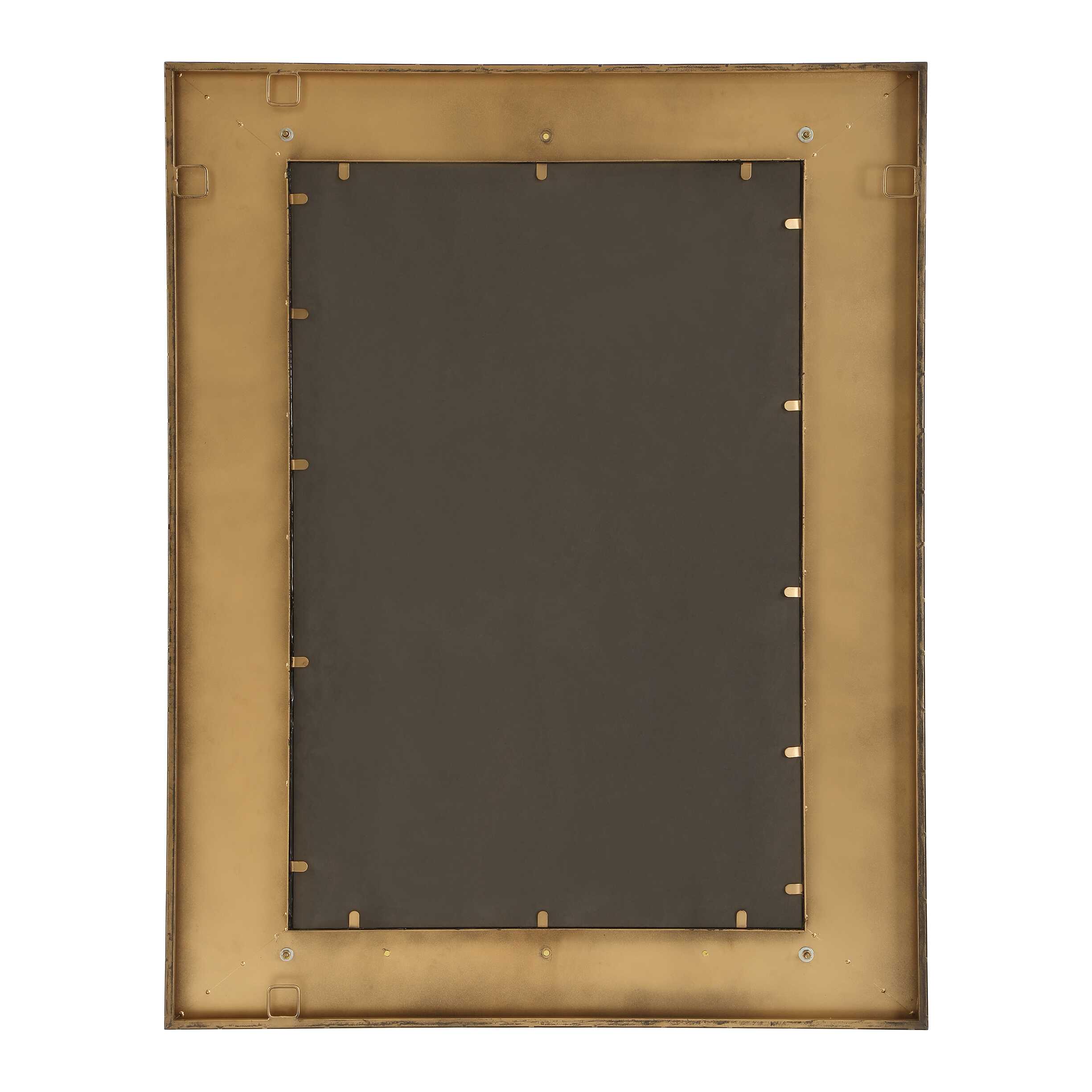 Around The Bend Golden Bronze Mirror, by Uttermost, 35.37" width x 44.87" height x 3.75" depth View 6